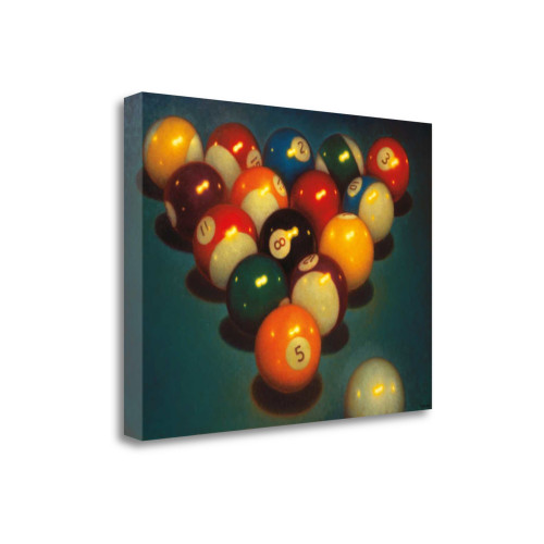 Eight Ball II Wrapped Canvas Print Living Room Wall Art