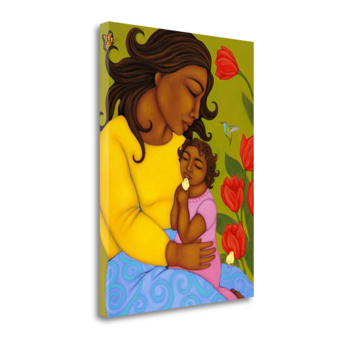 Mother And Child 1 Wrapped Canvas Print Wall Art