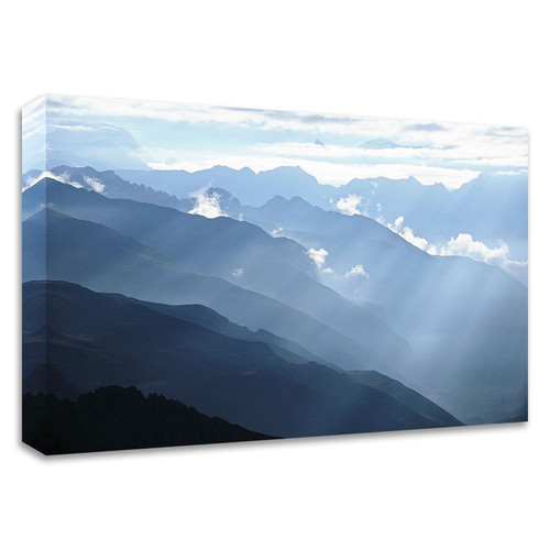"Himalayan Mountains" Wrapped Canvas Print Wall Art