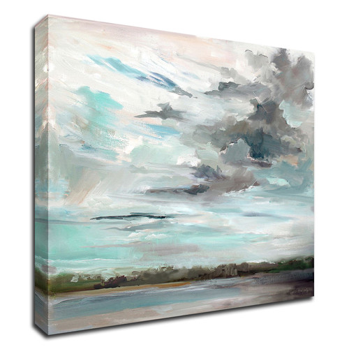 "Cloudy Days Don't Get Me Down" Wrapped Canvas Print Wall Art