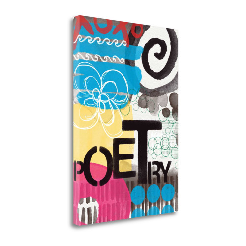 Abstract Poetry 2 Wrapped Canvas Print Living Room Wall Art