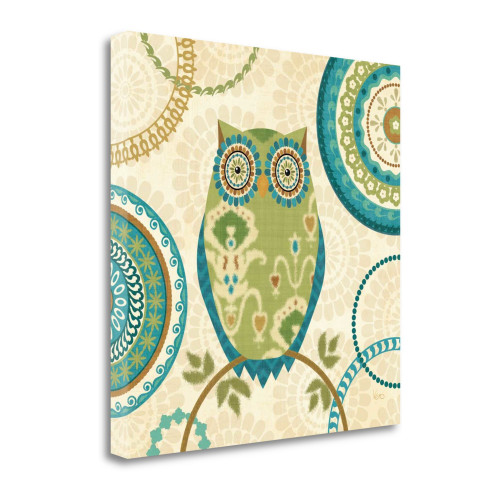 Owl Forest I Wrapped Canvas Print Living Room Wall Art