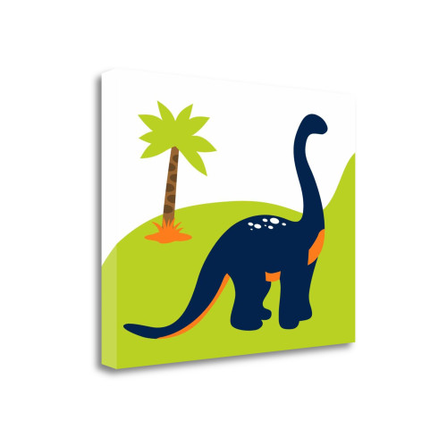 Dino II Wrapped Canvas Print Living Room Wall Art