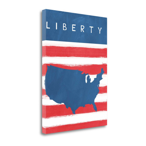 Liberty 8 Wrapped Canvas Print Living Room Wall Art