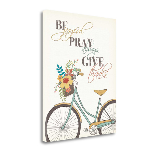 Be Pray Give Wrapped Canvas Print Living Room Wall Art