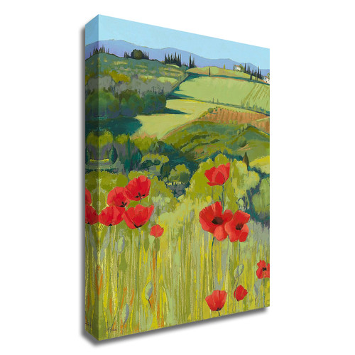 "Field Of Poppies" Wrapped Canvas Print Wall Art