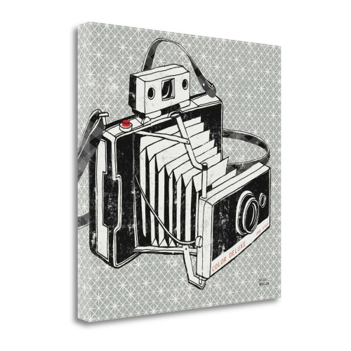 Vintage Analog Camera 1 Wrapped Canvas Print Living Room Wall Art