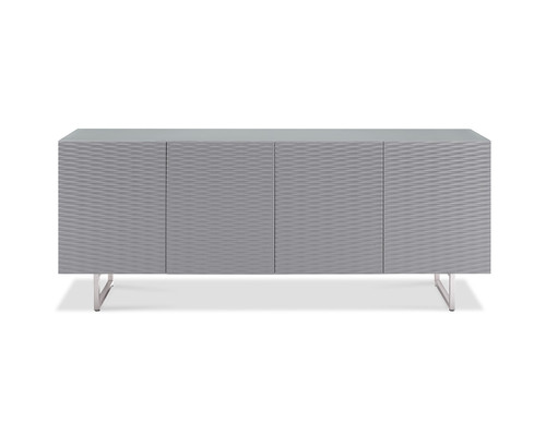 79" X 18" X 32" Gray Metal Buffet