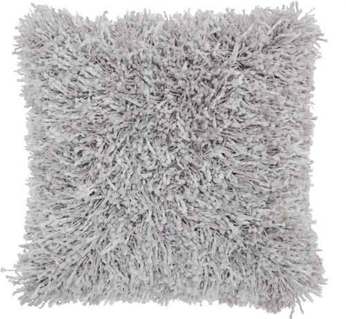 Plush Grey Throw Pillow