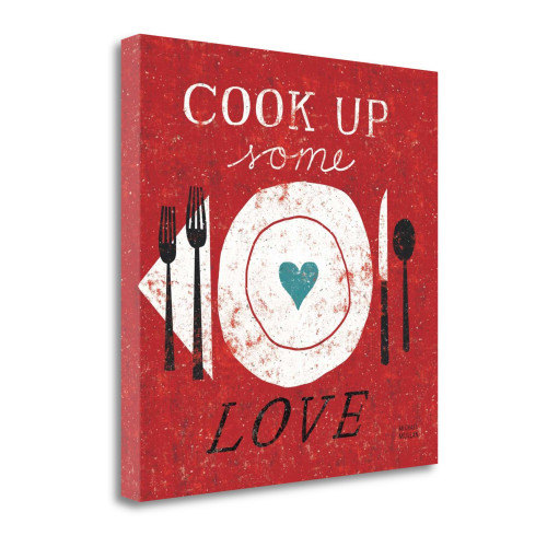 Cook Up Love 2 Wrapped Canvas Print Living Room Wall Art