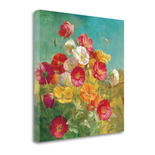 Poppies In The Field 5 Wrapped Canvas Print Living Room Wall Art
