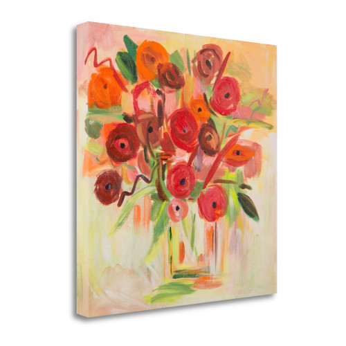 Floral Morning 3 Wrapped Canvas Print Wall Art