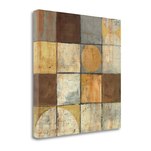 Tango Square II Neutral Wrapped Canvas Print Living Room Wall Art