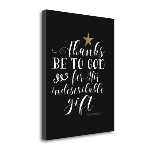 Thanks Be To God 5 Wrapped Canvas Print Living Room Wall Art