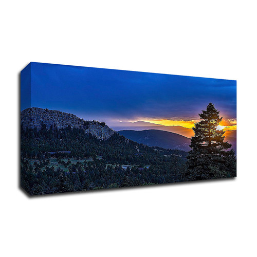 Fading Glow Wrapped Canvas Print Wall Art