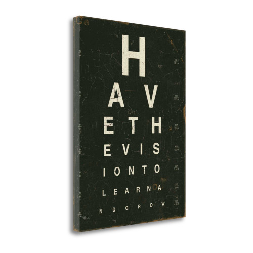 Eye Chart IV Wrapped Canvas Print Living Room Wall Art