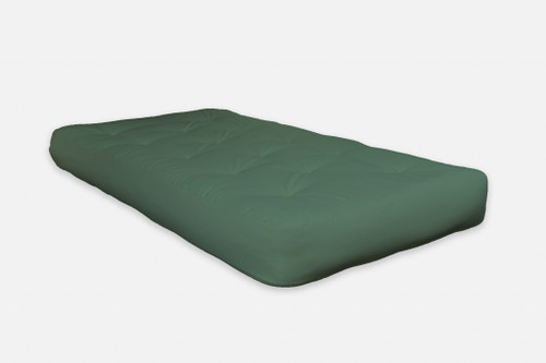 6" Green Double CertiPUR  Foam Full Futon Mattress