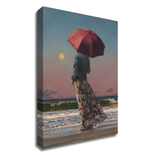 "Romancing The Moon" Wrapped Canvas Print Wall Art