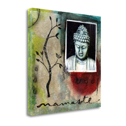 Namaste 5 Wrapped Canvas Print Living Room Wall Art