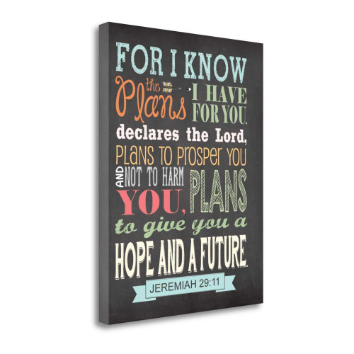 For I Know Dark 2 Wrapped Canvas Print Living Room Wall Art