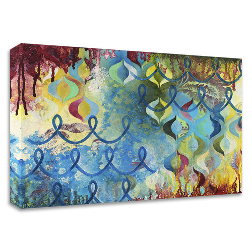 "Bubbling Up" Wrapped Canvas Print Wall Art