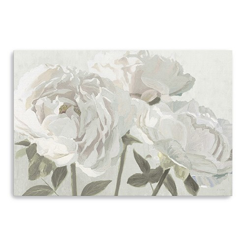 Homeroots Home Decor 48" Neutral Flowers in Bloom Canvas Wall Art, Neutral Toned