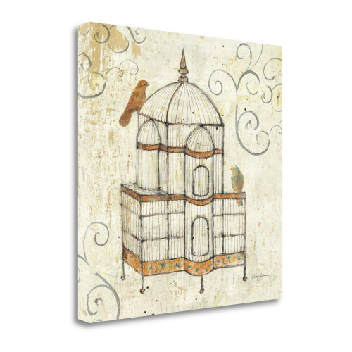 Bird Cage I Wrapped Canvas Print Living Room Wall Art