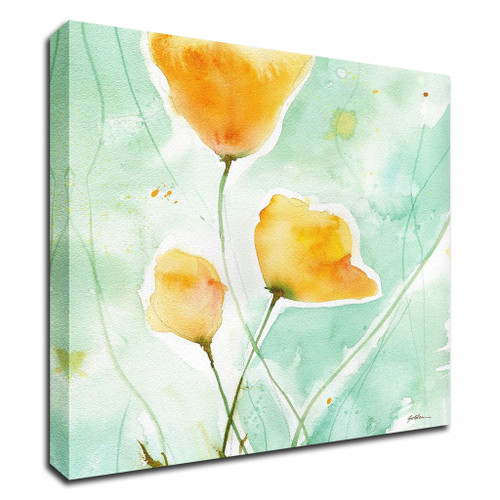 Precious Poppies Wrapped Canvas Print Wall Art