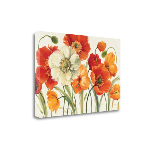 Poppies Melody I Wrapped Canvas Print Living Room Wall Art