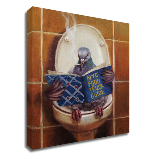 Stool Pigeon Wrapped Canvas Print Wall Art