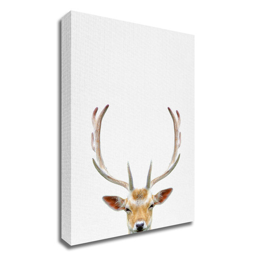 "Deer" Wrapped Canvas Print Wall Art