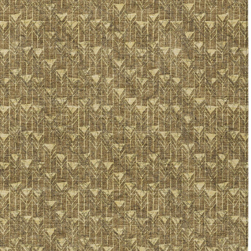 3' X 4' Brown Geometric Washable Non Skid Indoor Outdoor Area Rug
