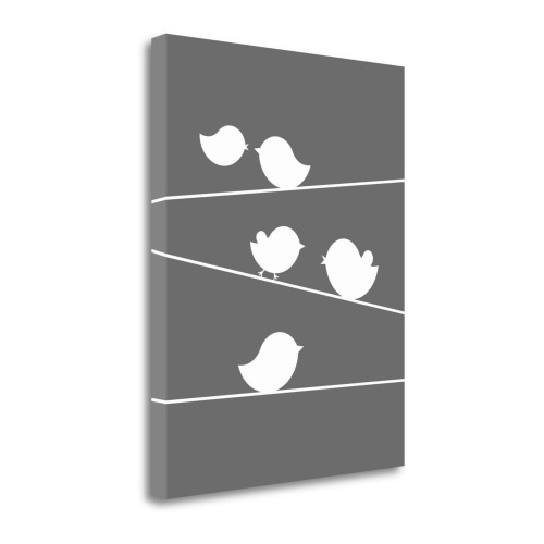Bird On A Wife II Wrapped Canvas Print Living Room Wall Art