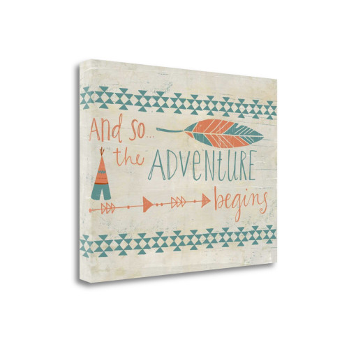 The Adventure Begins 3 Wrapped Canvas Print Living Room Wall Art