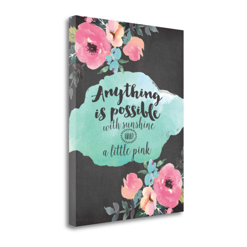 Anything Is Possible 1 Wrapped Canvas Print Living Room Wall Art