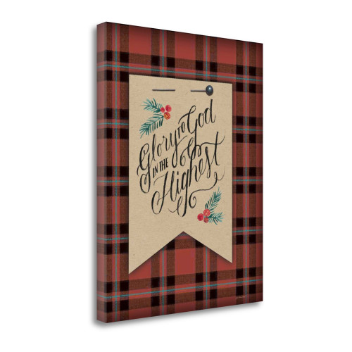 Glory To God Wrapped Canvas Print Living Room Wall Art