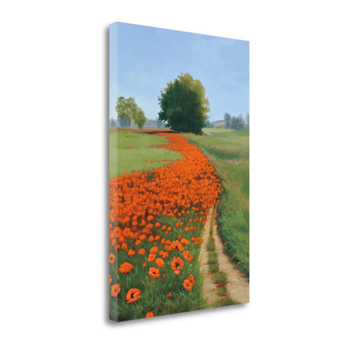 Poppy Field 8 Wrapped Canvas Print Living Room Wall Art