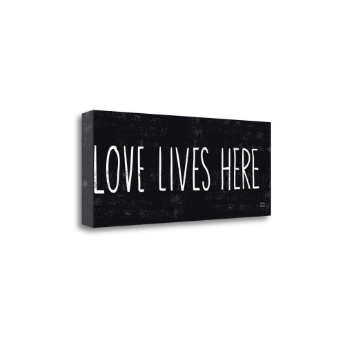 Love Lives Here 2 Wrapped Canvas Print Living Room Wall Art