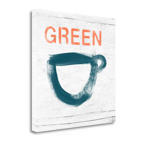 Green Tea 2 Wrapped Canvas Print Living Room Wall Art