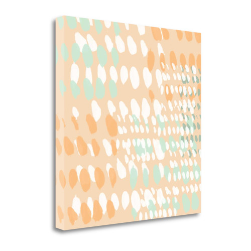Coral Abstract 1 Wrapped Canvas Print Living Room Wall Art