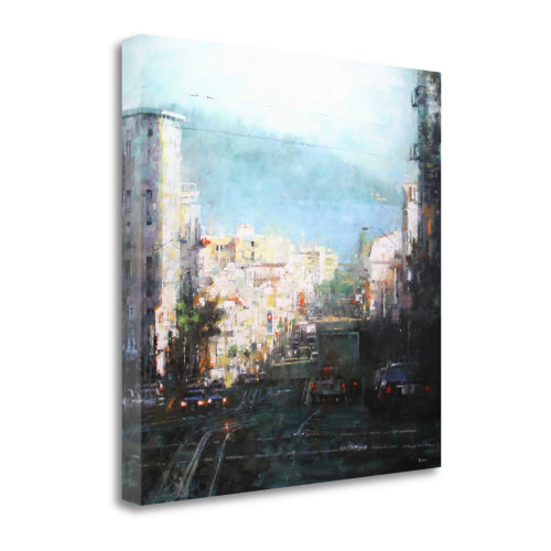 Bay Mist 3 Wrapped Canvas Print Wall Art