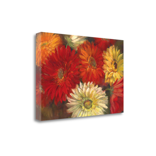 Gerberas 5 Wrapped Canvas Print Living Room Wall Art