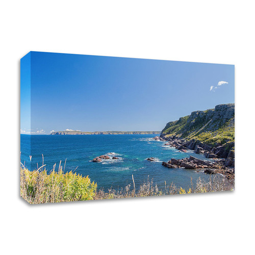 Rocky Cove Wrapped Canvas Print Wall Art