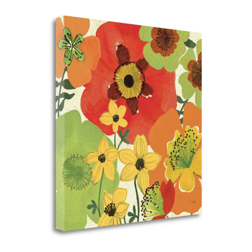 Garden Brights II Wrapped Canvas Print Living Room Wall Art