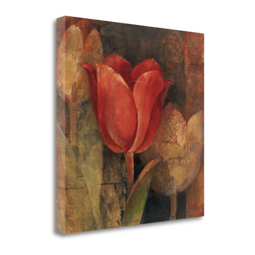 Tulip Reflection 2 Wrapped Canvas Print Living Room Wall Art
