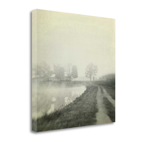 Foggy Sunrise 2 Wrapped Canvas Print Living Room Wall Art