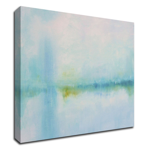 Misted Shores Wrapped Canvas Print Wall Art