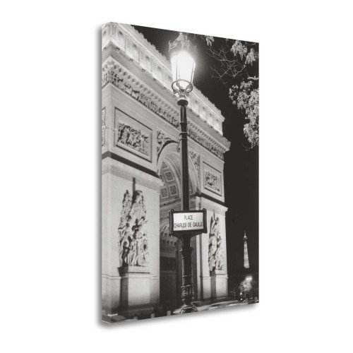 Place Charles De Gaulle 5 Wrapped Canvas Print Wall Art