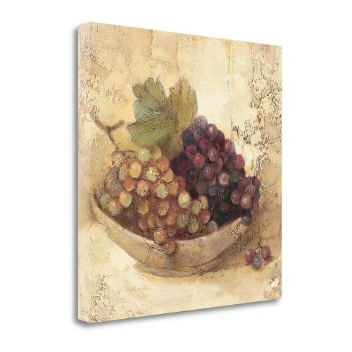 Sunlit Grapes 1 Wrapped Canvas Print Living Room Wall Art