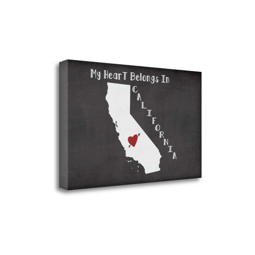 California Chalk 5 Wrapped Canvas Print Living Room Wall Art